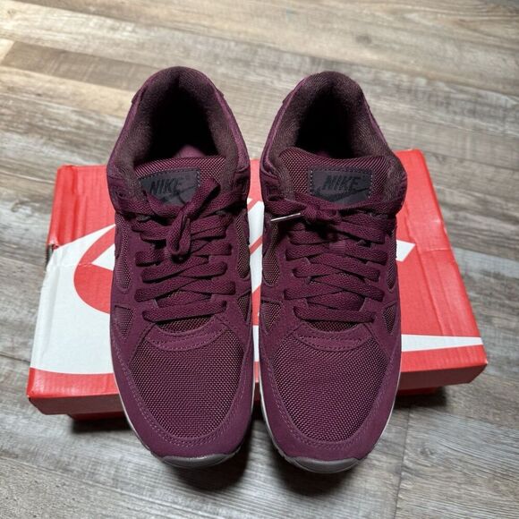 Nike Air Span II Premium Men's Bordeaux Running Sneakers Shoes Size 8.5 - Picture 2 of 8